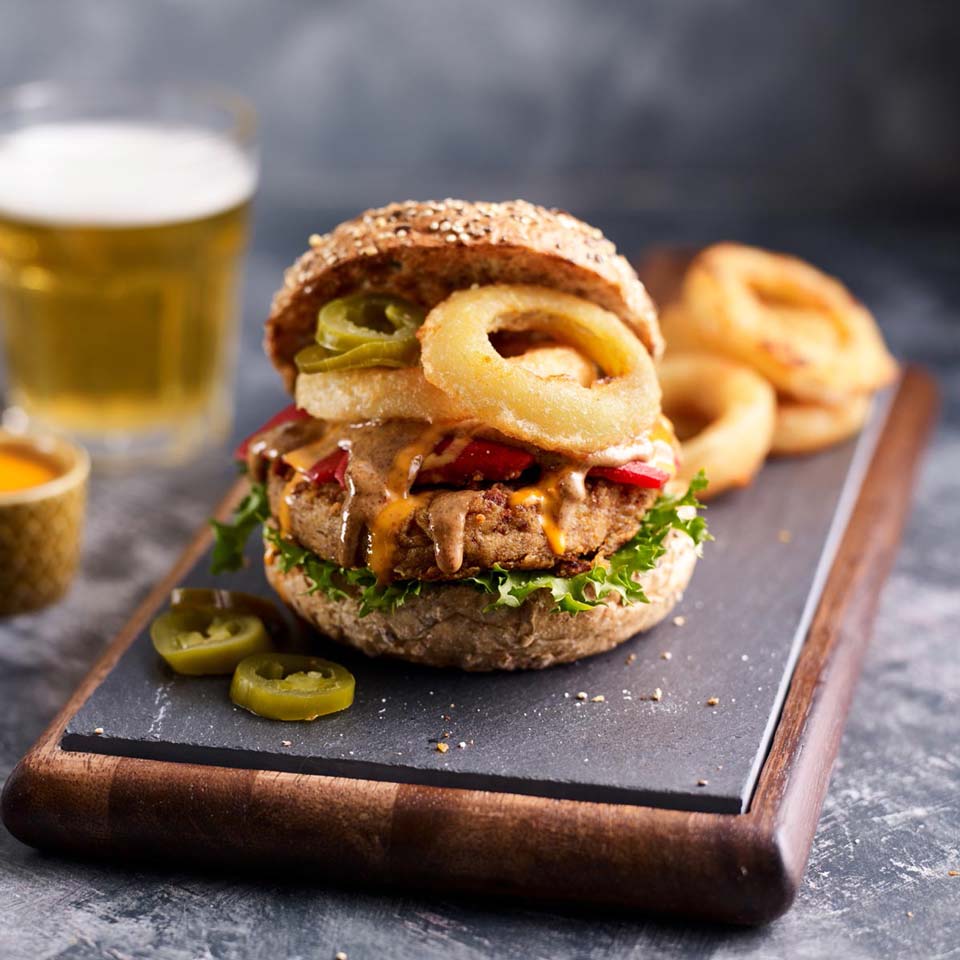 Meridian Vegan Burger with Almond Butter