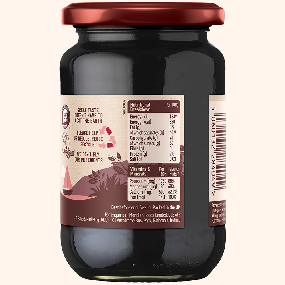 Meridian Organic Pure Blackstrap Molasses 600g Jar