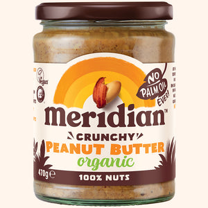 Meridian Organic Crunchy Peanut Butter 470g Jar