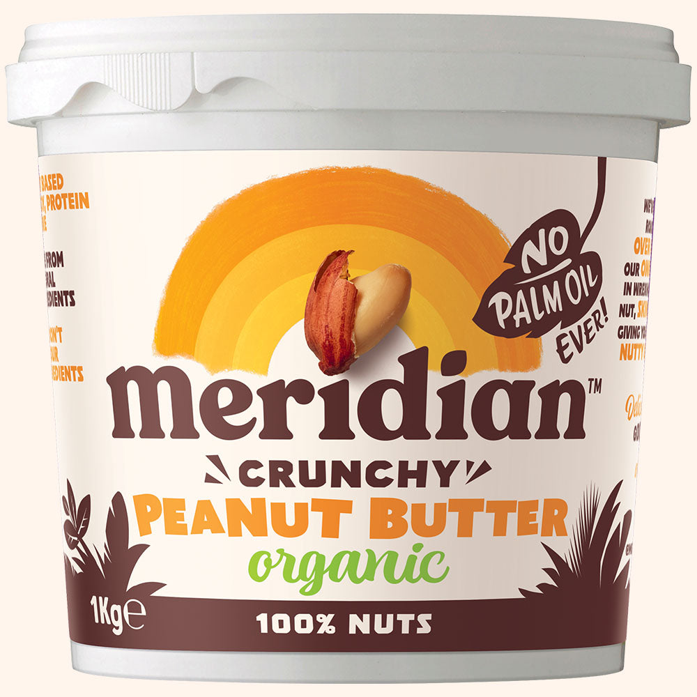 Meridian Organic Crunchy Peanut Butter 1kg Tub