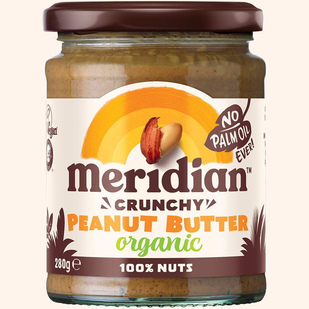 Meridian Organic Crunchy Peanut Butter 280g Jar