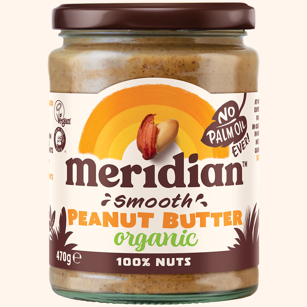 Meridian Organic Smooth Peanut Butter 470g Jar
