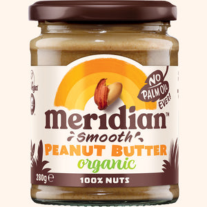Meridian Organic Smooth Peanut Butter 280g Jar