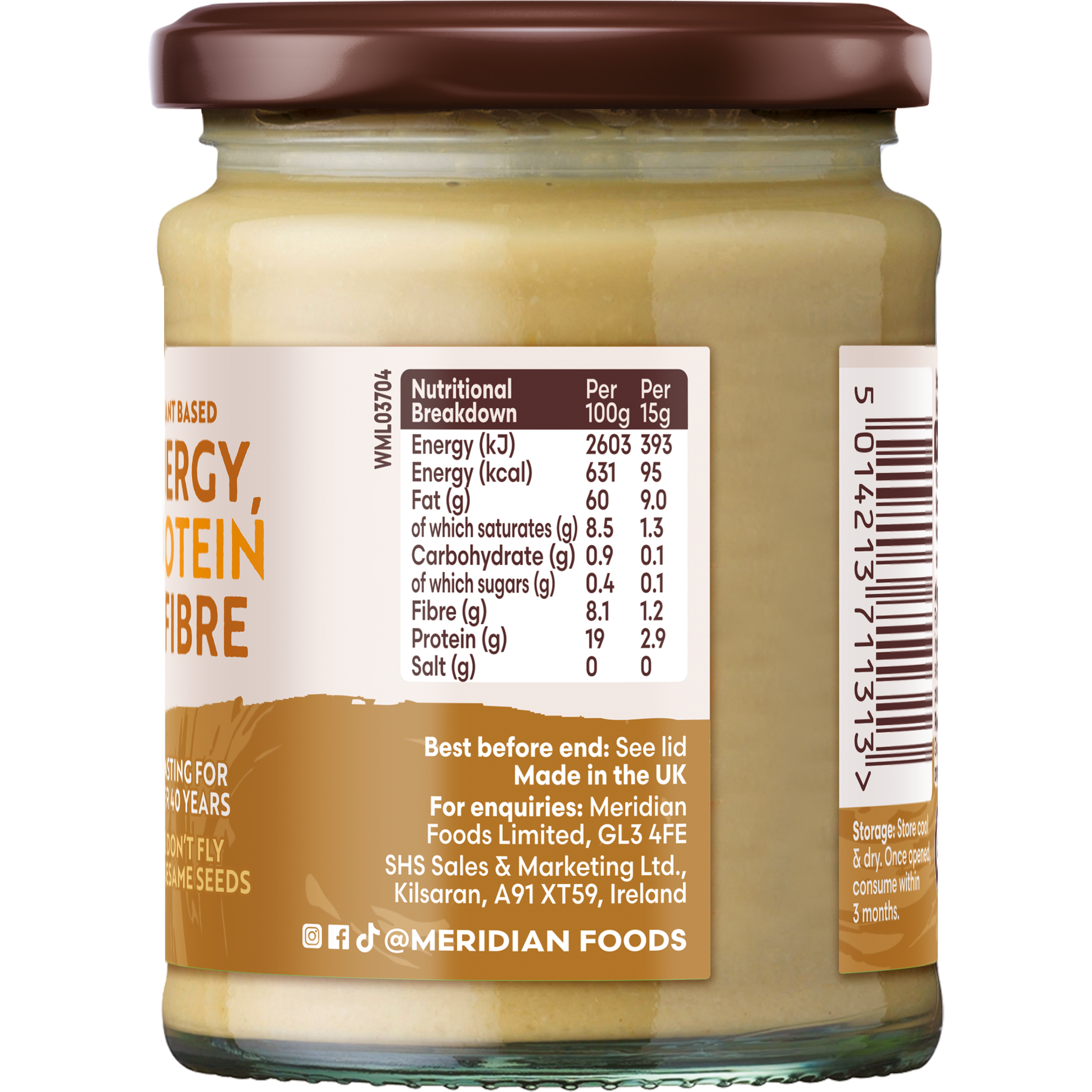 3 PACK) - Meridian - Natural Light Tahini | 270g | 3 PACK BUNDLE - View #13