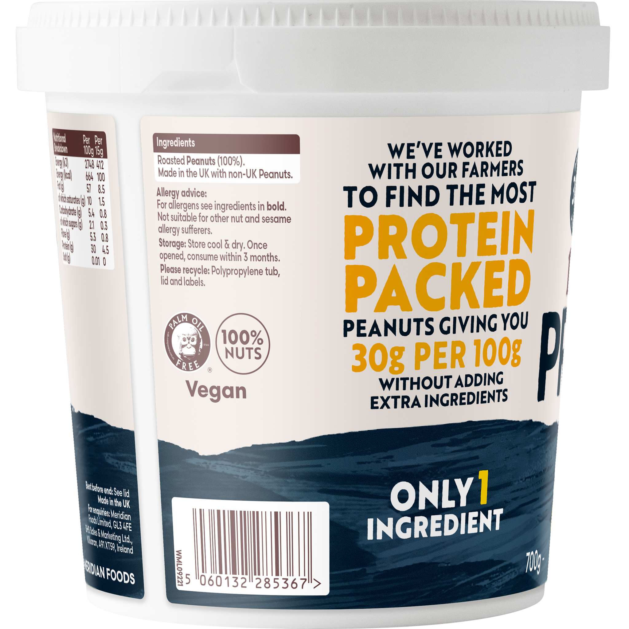 Smooth Protein Peanut Butter 700g