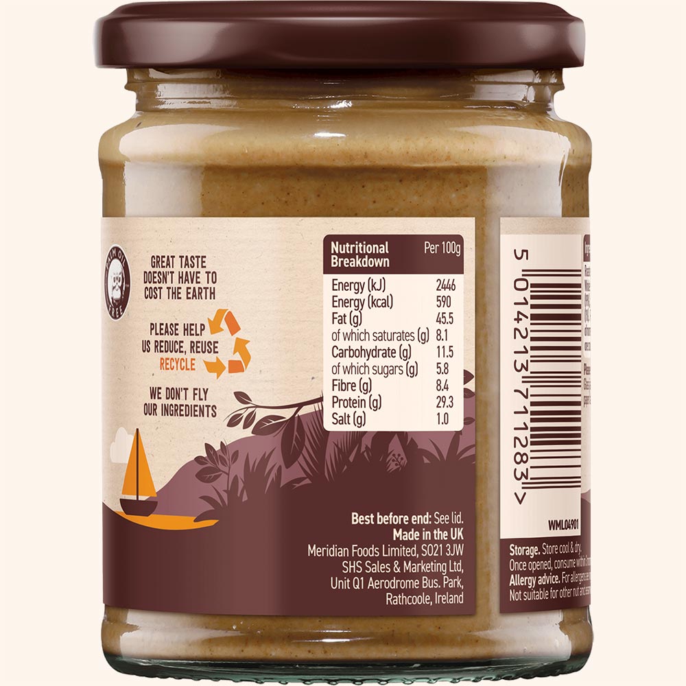Meridian Smooth Peanut Butter with a pinch of sea salt 280g